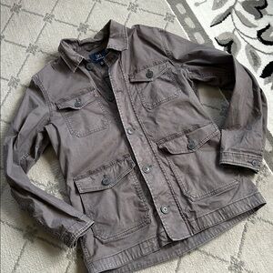 George Men's Gray Utility Military Field Jacket